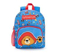 Paddington Bear Boys Backpack | Zaino blu e rosso con cinghie regolabili | Bagaglio sport scuola pratico e organizzato | Serie film merchandising regalo