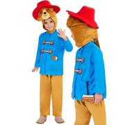 Paddington Bear Deluxe Costume Bambini Bambine Libro Giorno Completo Età 2