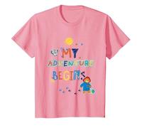 Paddington Bear & Pigeonton My Adventure Begins Kids Maglietta, Bambini, Rosa, 10 Anni