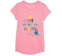 Paddington Bear & Pigeonton My Adventure Begins Kids Maglietta, Ragazze, Rosa, S