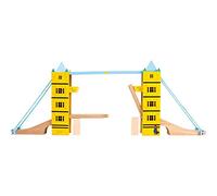 Paddington Bear Set da gioco con torre ferroviaria in legno