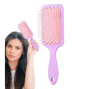 Paddle Brush, Detangling Brush, 2.95x1.18x8.46 Inches Portable Compact Soft Flexible Bristles Scalp Massage Comb for Women and Men, Thick Curly Long Short Wet or Dry Hair