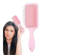 Paddle Brush For Blow Drying - Professional Detangling Hair Brush | Soft Flexible Bristles Massage Comb with Heat Resistant Design Women Men Thick Curly Straight Long Wet Dry Styling Salon Home