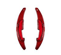paddle cambio Compatibile Con Per M2 M3 M4 Per M5 X5M X6M F87 F85 F86 F80 F83 M6 Volante In Fibra Di Carbonio Paddle Shift Shifters DBPH(Red Carbon)