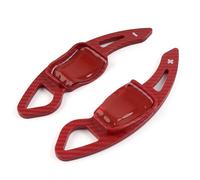Paddle Cambio Compatibile con per Passat B6 B7 per CC 2011-2015 per Jetta 2011-2017 Ricambi Auto Volante Paddle Shifter Estensione Copertura Cambio(Carbon Fiber Red)