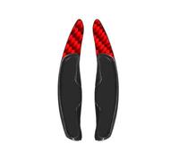 Paddle Cambio Compatibile con Porsche per 918 per Spyder 2010 per Panamera 2010 2011 2012 2013 2014 2015 2016 Parti di Estensione del Cambio al Volante Dell'auto(Carbon Fiber Red)
