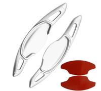 Paddle Cambio Volante Compatibile Con CR-V Per CRV Per Accord 2023 2024 2025 Auto Volante Paddle Shift Estensione Adesivi Auto Gear Shifter(Silver)