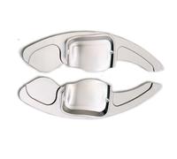 Paddle Cambio Volante Compatibile Con Seat Per Leon 2009 2010 2012 2013 2014 Auto 2Pcs Volante Paddle Shift Accessori Parti Decorative Gear(Silver)