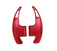 Paddle del Volante Auto Compatibile con FOAD per Mustang 2015-2019 Auto Alluminio Fibra Carbonio Volante Shift Paddles Estensione Comandi Gear Kit(Red)