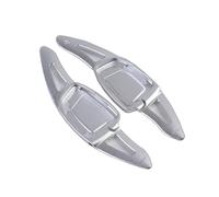 Paddle del Volante Auto Compatibile con RS 7 4.0T per Quattro 2021-2023 RS per E-Tron GT Base 2022-2024 Leva Estensione Volante Auto Alluminio Palette Cambio Volante Estese(Silver)