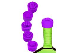 Paddle End Cover - 5 Pieces Funny Bottom Back Weight Sleeves, Flexible Silicone Racket Counterweight Grip Caps, 3.45x3cm Barrel Dimension + 40g Component Mass, Elastic Shock Absorbing Compound- For Pl