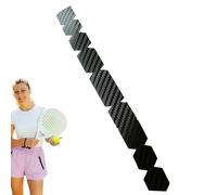 Paddle Guard Tape - Guarnizione flessibile per bordi della racchetta nera, adesivo resistente all'usura | Attrezzatura sportiva anti-scatto, protezione del telaio di lunga durata per interni e