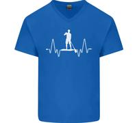 Paddle Pulse Pagaia Carta D'Imbarco Ecg Uomo Scollo A V Cotone T-Shirt
