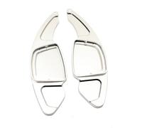 paddle shift volante Compatibile Con A3 2021 2022 2023 Per A4 S4 A5 2020-2023 Per A6 A7 2019-2023 Adesivi Per Estensori Del Cambio Al Volante Dell'auto(Silver)