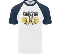 Paddle Su Rafting Bianco Dinghy Divertente T-Shirt S/S Da Uomo