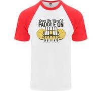 Paddle Su Rafting Bianco Dinghy Divertente T-Shirt S/S Da Uomo