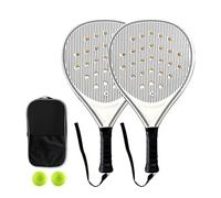 Paddle Tennis Racquet - Carbon Fiber Foam 46.5cm, Tennis Paddle Racket, Optimized Airflow Holes | Aerodynamic Lightweight, Training Sports Racquet, Kids Racket For Men, Women, Beginners
