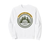 Paddle Your Own Canoa Retro Cabin Outdoor Felpa