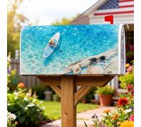 Paddleboard - Coperture magnetiche per cassette postali, conchiglie oceaniche rilassate estive turchesi per decorazione da giardino e patio, 53 x 64 cm