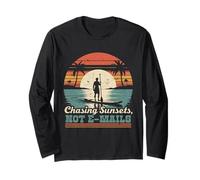 Paddleboarding Chasing Sunsets Maglia a Manica