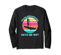 Paddleboarding Mi Ottiene Bagnato Paddleboard Paddleboarder SUP Maglia a Manica