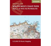 South West Coast Path Map Booklet - Vol 2: St Ives to Plymouth: 1:25,000 OS Route Mapping
