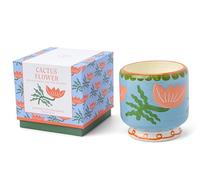 Paddywax Candela profumata Dopo in ceramica dipinta a mano, 226 g, fiore di cactus