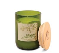 Paddywax Candele profumate Eco Green Artisan Candle in vaso di vetro riciclato, 226 g, bambù e tè verde