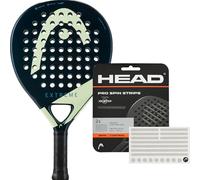 Padel Bundle - Head Evo Extreme 2025 & Rezztek Pro Spin Strips per racchetta padel - Pacchetto per il massimo giro e il controllo ottimale