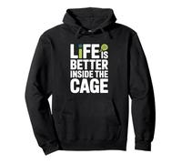 Padel Doppio Life Is Better Inside The Cage Padel Felpa con Cappuccio