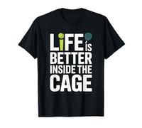 Padel Doppio Life Is Better Inside The Cage Padel Maglietta