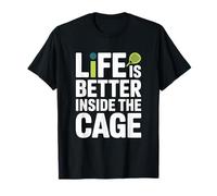 Padel Doppio Life Is Better Inside The Cage Padel Maglietta