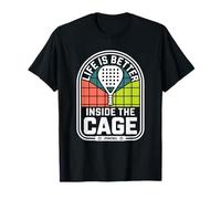 Padel Doppio Life Is Better Inside The Cage Padel Maglietta