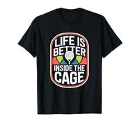 Padel Doppio Life Is Better Inside The Cage Padel Maglietta