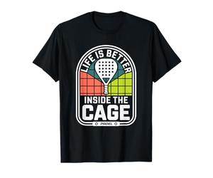 Padel Doppio Life Is Better Inside The Cage Padel Maglietta