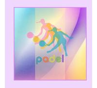 Padel in Vibrant Colors - The Lilac Edition: A Padel Themed Notebook for Padel Players