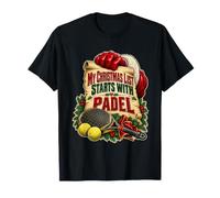 Padel Natale Lista dei Desideri Maglietta
