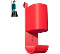 Padel per portabottiglie compatto per bottiglia d'acqua per PLA stampato 3D paddle tennis accessorio da parete per giocatori verde 9,2 x 8,8 x 20 cm (rosso)