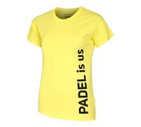 Padel-Point Padel Is Us Maglietta Donna - Giallo, Nero M