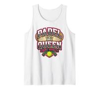 Padel Queen Court Royalty Racchette Crown Design Canotta