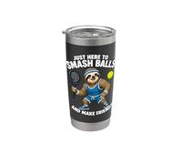 Padel Sloth - Sono Qui Solo Per Colpire Palline E Fare Bicchiere termico in acciaio inox doppia parete