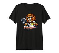 Padel Tennis Tiger Lion King Padel Maglietta Premium