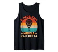 Padel Uomo Papà Divertente il Problema Non è La Racchetta Canotta