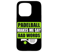 Padelball makes me say bad words divertente padelball giocatore Custodia per iPhone 15 Pro