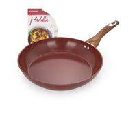 Padella 30 cm in ceramica burgundy New Ceramic