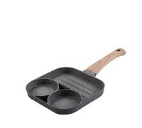 Padella a quattro fori padella per frittata ispessita padella antiaderente uova pancake bistecca padella cottura uova prosciutto padelle per la colazione pentole (colore: 2 fori) (4 fori)