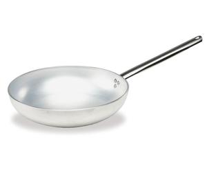 PADELLA A/T ALLUMINIO DIAMETRO 32 PADELLA SVASATA ALTA "SALTARE" CON MANICO INOX