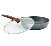 Padella alta antiaderente Tvs Mineralia cm 26 con coperchio