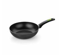 MONIX Green | Padella alta 28 cm, alluminio forgiato, manico in bachelite termor