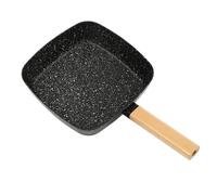 Padella antiaderente antiaderente per cottura a induzione, padella quadrata da 28 cm, padella antiaderente, fondo piatto, rotolo di uova per pancake, pentola bistecca per piani cottura a induzione